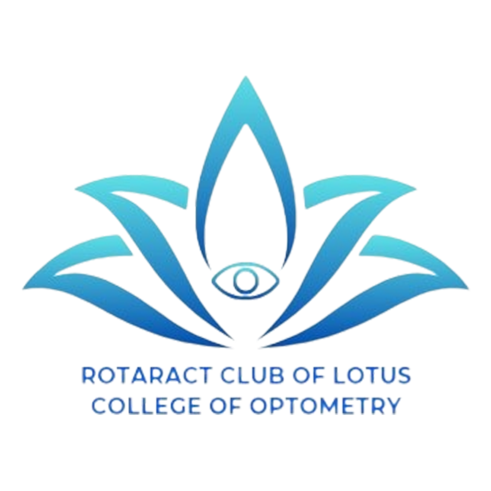 Rotaract Club of Lotus College of Optometry Logo Square